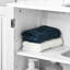 2 portes sous le lavabo - Portes d'armoire peu encombrantes pour salle de bain