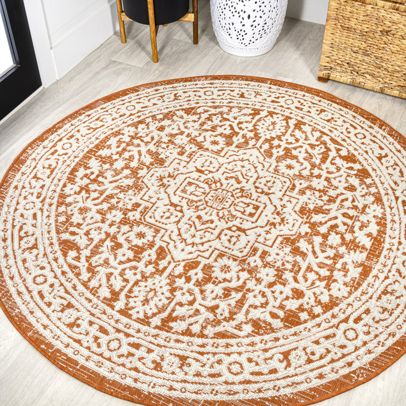 Tapis intérieur / extérieur Moten, Rond 5 pi 3 po