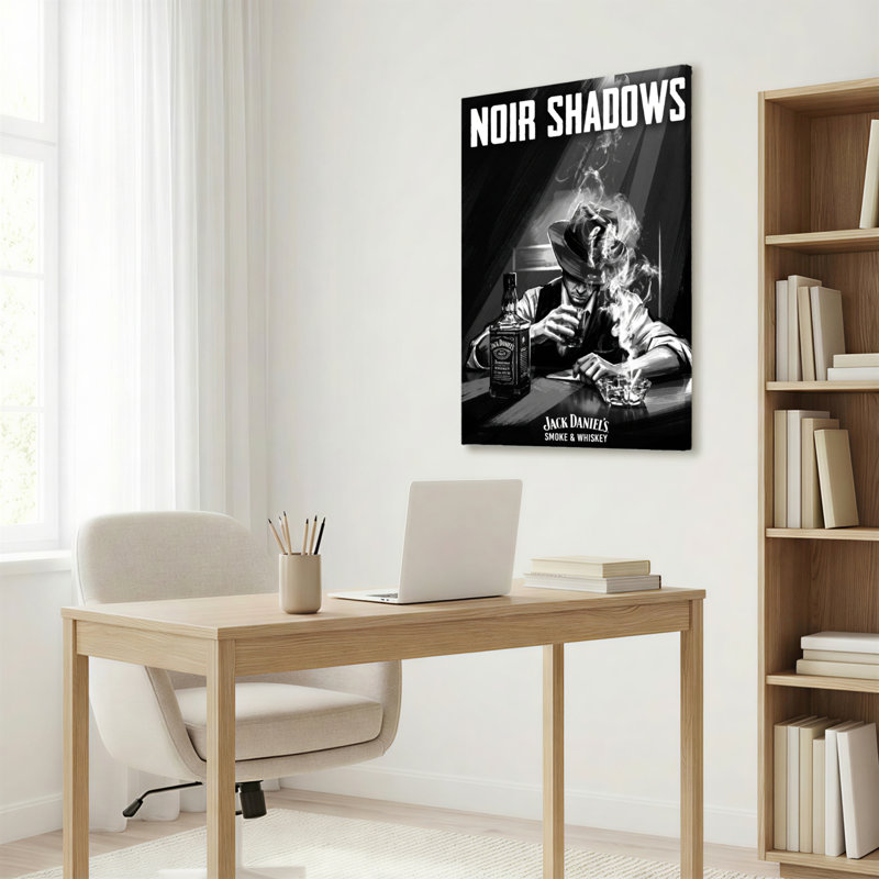 Ensemble de 1 toile murale noire Shadows, 3248