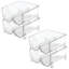 Hassania 8 Bottle Tabletop Wine Bottle Rack in Clear