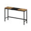 Table de salle à manger de cuisine moderne, table de pub, ensemble de table de salle à manger longue avec 3 tabourets, conception de tabouret suspendu pratique