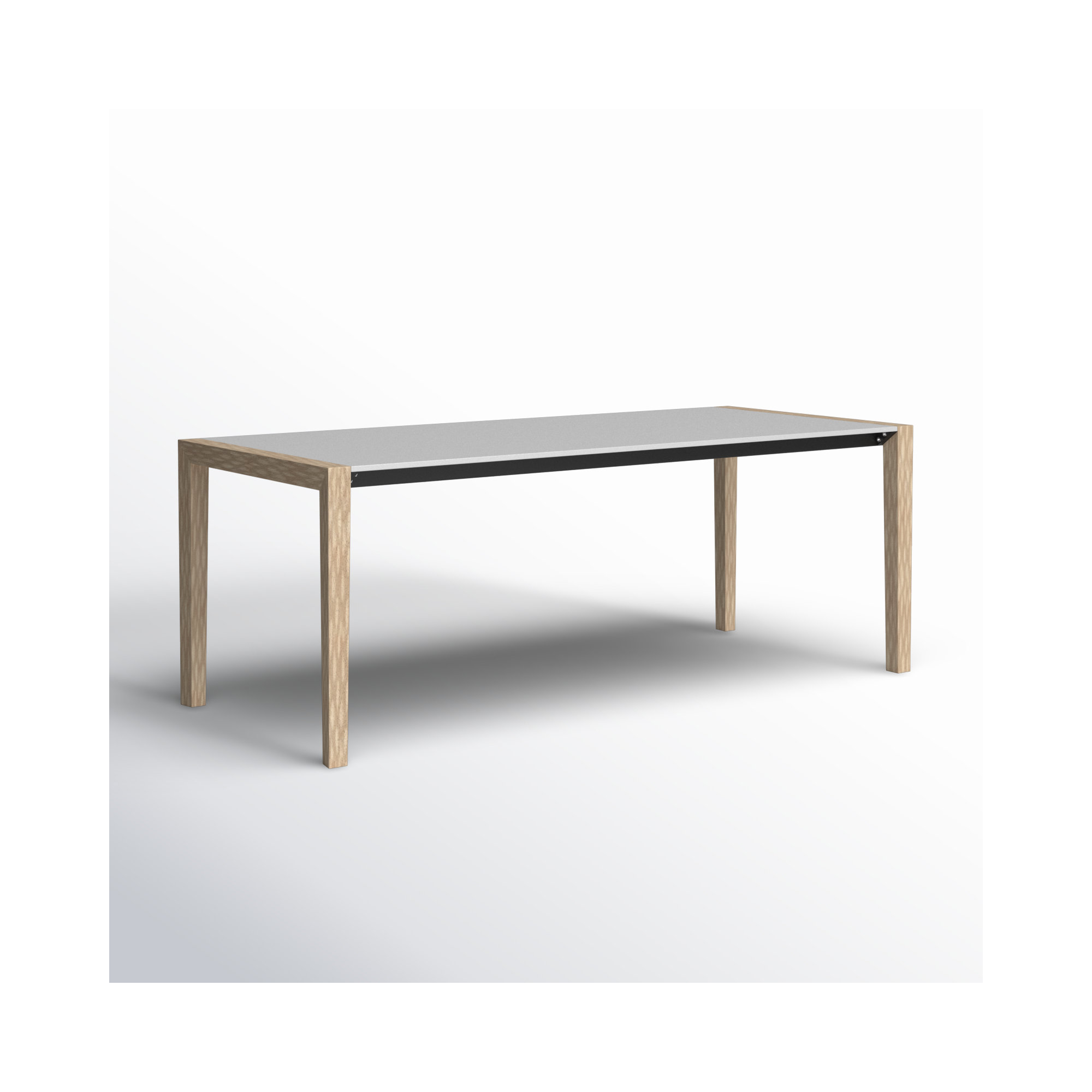Barclay 81'' Outdoor Dining Table, Brown