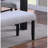 Contemporary Style 1Pc Dining Bench Charcoal Wooden Legs Soft Fabric Upholstered Dining Room Bench-280435455