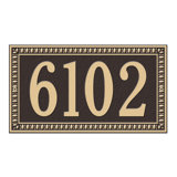 Egg and Dart 1-Line Wall Address Plaque