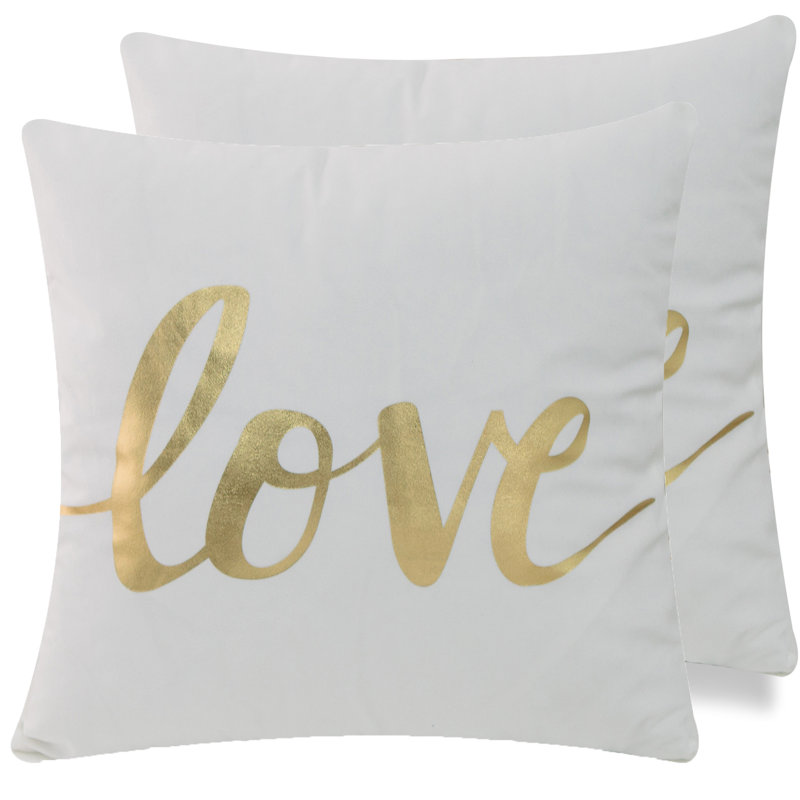 Housse de coussin carré conano, Or