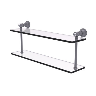 Freyja 2 Piece Glass Tiered Shelf