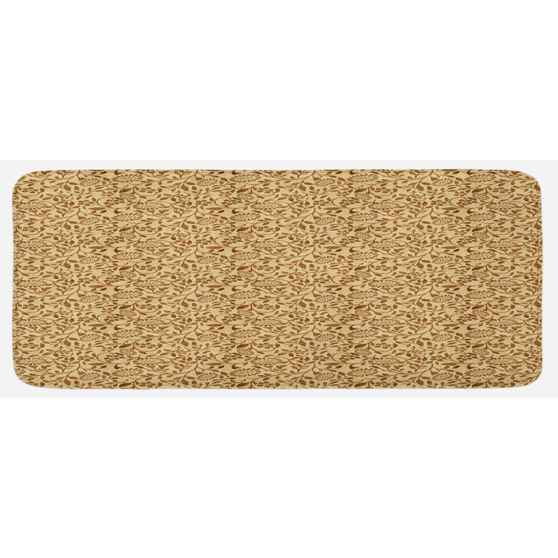 Cottage / Country Floral Synthetic Kitchen Mat