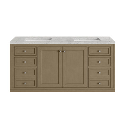 Meuble-lavabo double 60 po avec chargeur sans fil FreePower Chicago