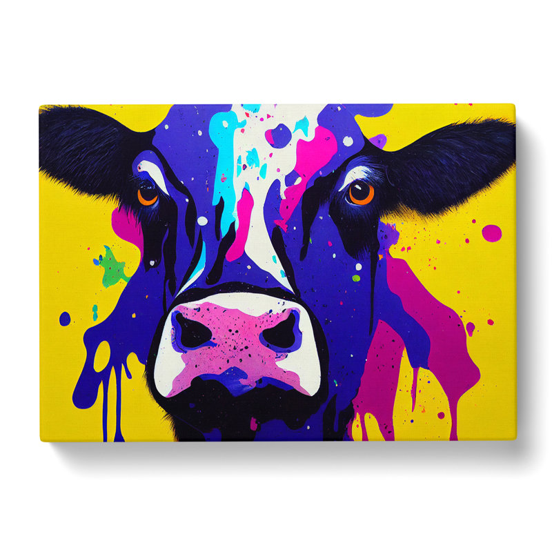 Cow Splash Vol.4 Abstract - Wrapped Canvas, 35cm H x 50cm W x 3cm D