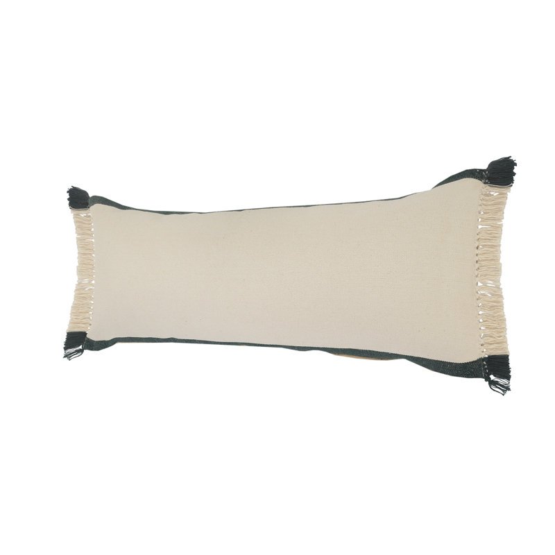 Housse et insert de coussin rectangulaire en coton Seona, Housse de coussin seulement - sans coussin