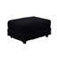 Corduroy 4 de 102,4 po avec 3 repose-pieds, convertible en chaise longue, rembourrage en éponge haute densité, structure en bois massif de qualité, support de 1000 lb, ressort assorti noir confortable-1152154617