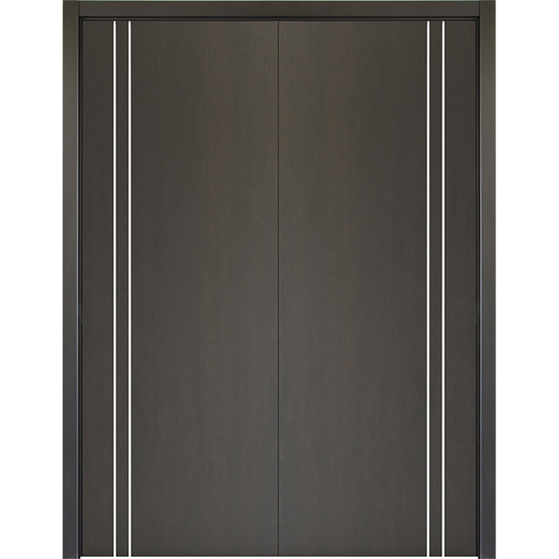 Double porte intérieure stratifiée HG-002VR, Réversible, Chêne du Japon, 36 po x 96 po