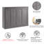80W Full Horizontal Murphy Bed In Bark Grey-1493653512-1493653515