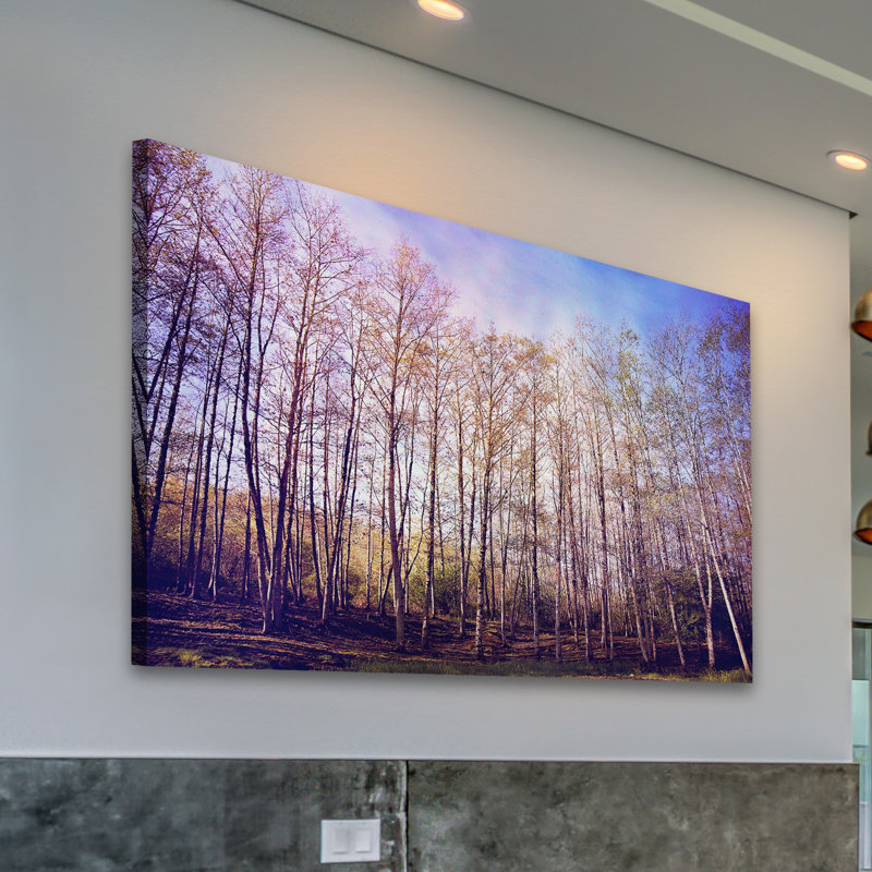 « forest of trees », reproduction d’art sur toile, H 12 po x l 18 po, Toile tendue
