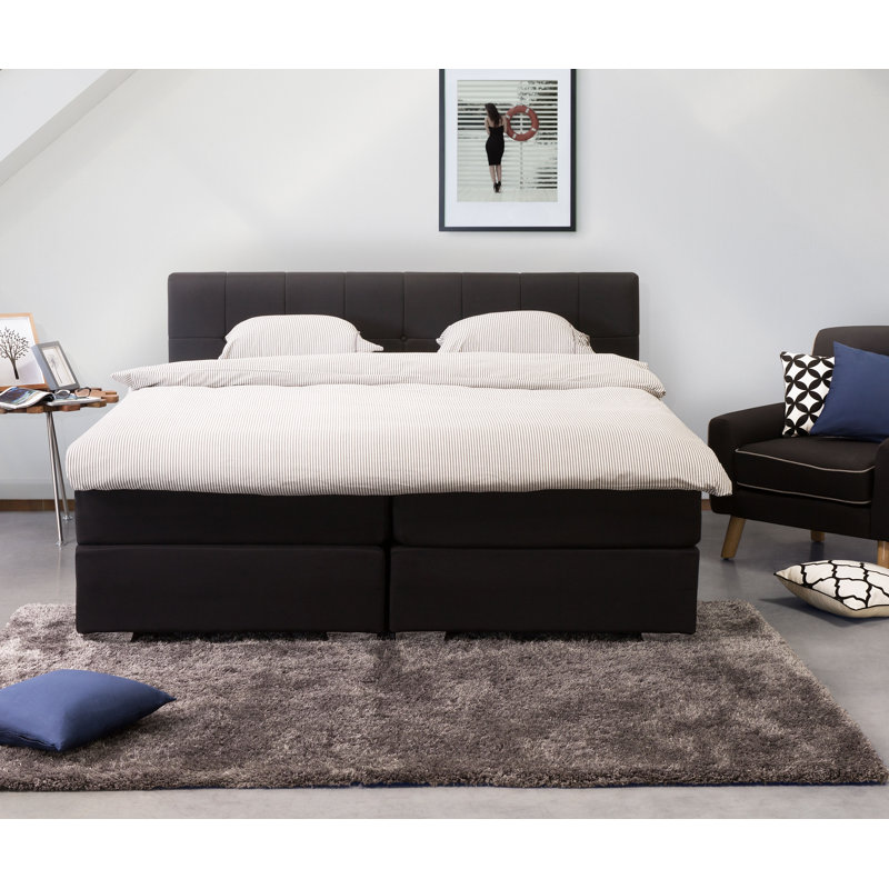 Celina Upholstered Bed Frame, Black, 160 x 200cm