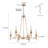 6-Light Transitional Wheel Chandelier