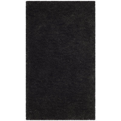 Tapis à poils longs tissé à la main Detweiler