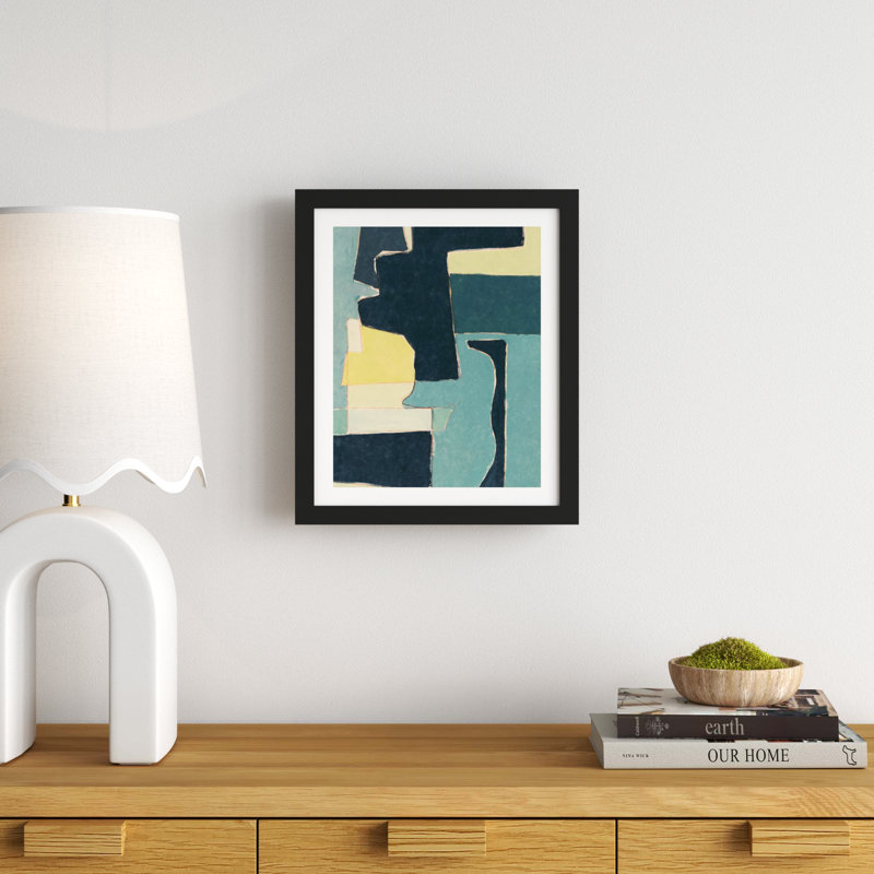 Blue Note II by Rob Delamater, 25" H x 21" W x 1" D, Black