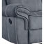 Canapé Zubaida (oscillant et mouvement), velours gris 2 tons