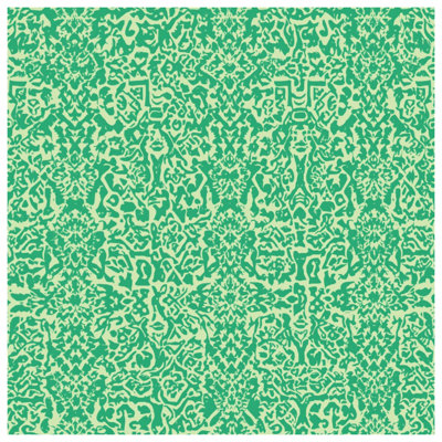 Couvertures vertes à motif complexe