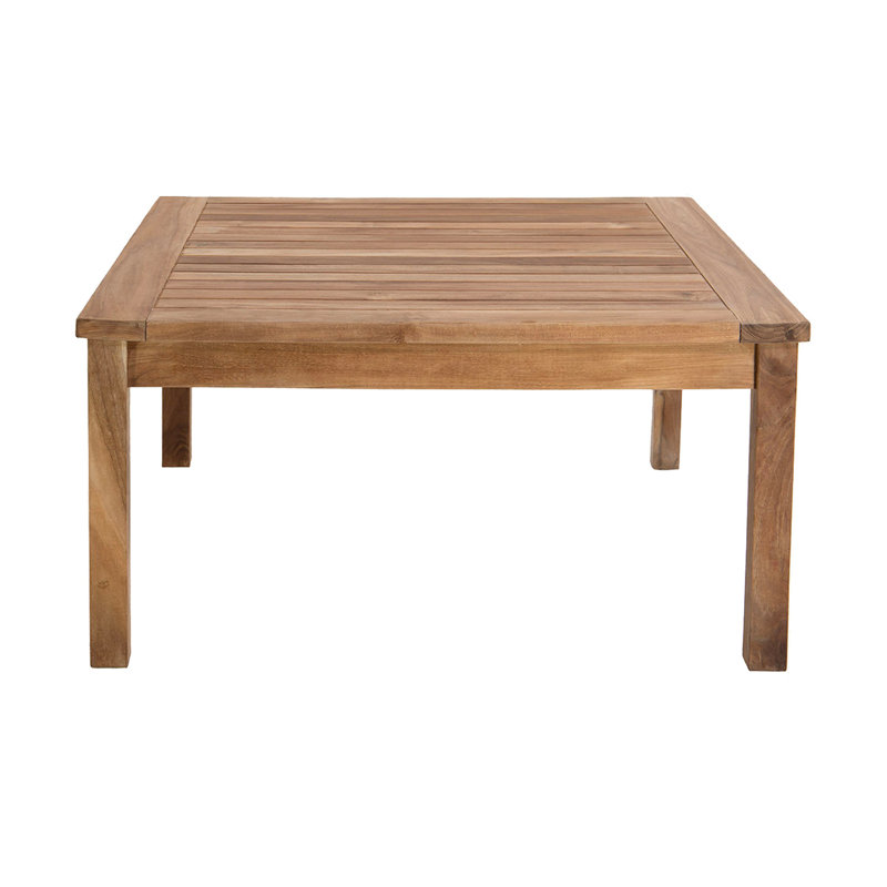 Venice Outdoor Square Teak Chat Table