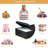 Under Bed Storage Containers, Set Of 2 Low Profile Under Crib Storage Bins With Lid, Large Sturdy Under Bed Clothes Drawer Organizers Box, Black-1464403792