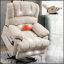 Fauteuil inclinable électrique en chenille de 23 po de large à dossier haut avec massage par vibrations et chauffage lombaire-933913683
