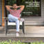 Chaise Adirondack en rotin Neatha