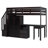 Loft Bed with Stairs, Bookshelf, Drawers, Desk & Wardrobe-839479140-839479143