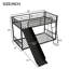 Metal Bunk Bed With Slide-965019097