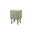Meuble-lavabo rustique en acacia 24 po X P 20 po D, avec plateau en quartz blanc