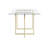 Wadley Glass Top Metal Base Dining Table-357195887-357195884