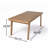 69" Acacia Wood Outdoor Patio Dining Table, With Slatted Top, 300 Lbs Weight Capacity, Ideal For Patio And Garden Gatherings