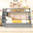 Twin-Over-Full Bunk Bed With Drawers，Ladder And Storage Staircase