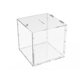 Fixturedisplays® 15X15x15" Clear Plexiglass Large Tithing Box Offering Box Ballot Box 14316-BOX