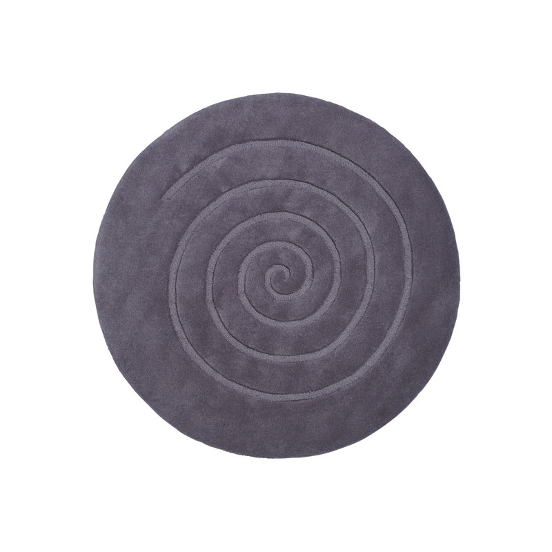 Branscome area rug Hand Tufted Circle Grey, Round 180cm