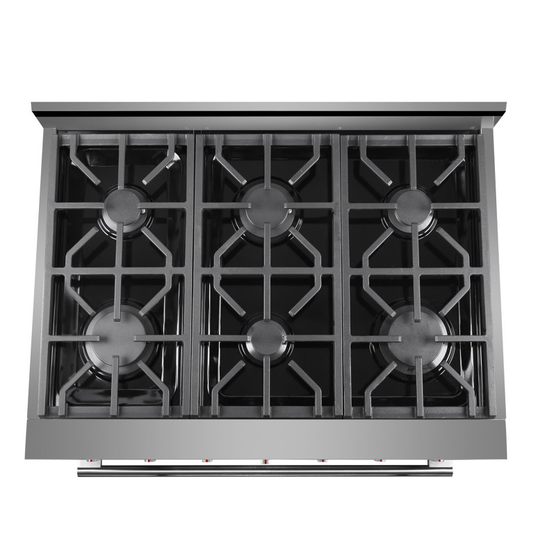 Cuisinière à gaz autoportante 36 po 5,5 pi cu
