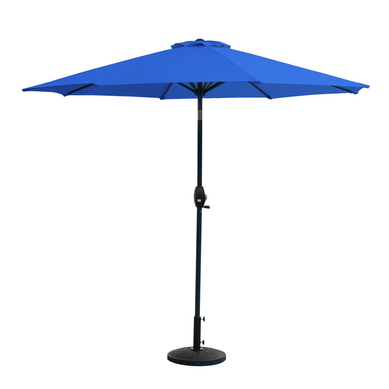Parasol de marché 9 pi Pierpoint, Bleu royal