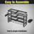 24-Inch 4-Layer Power Tool Storage Rack With Charging Shelf - Wall Mount Organizer For Drills, Tools, And Accessories