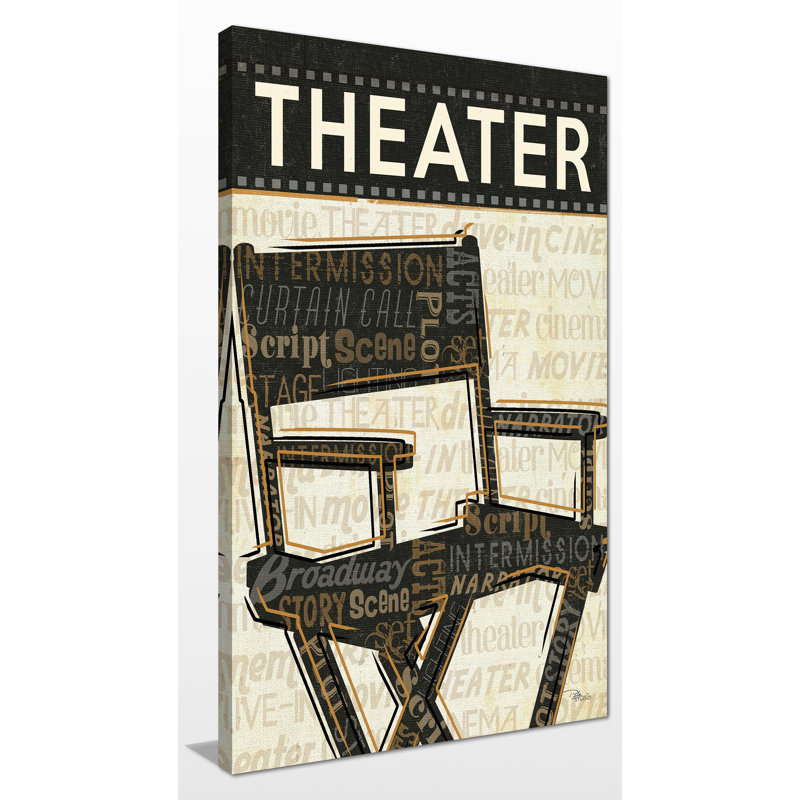 « théâtre », reproduction d’impression sur toile tendue, H 30 po x l 18 po