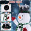 Bonhomme de neige éclairé avec chapeau haut de forme, grand bonhomme de neige de Noël