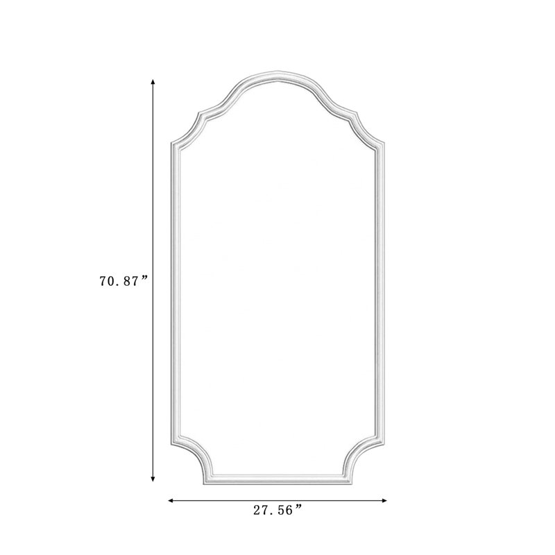 Free Form Manufactured Wood Full Length Mirrors, 70.87" H x 27.56" W