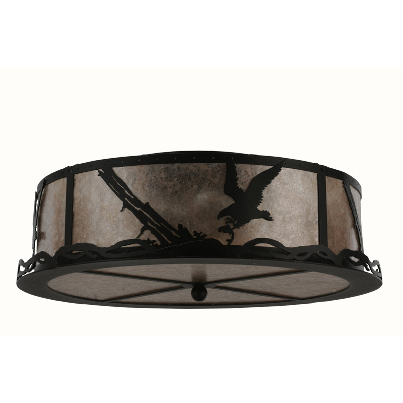 Rustic Lodge 4 - Light Flush Mount
