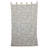 Modern Cotton Curtain Panel with Geometric Embroidery