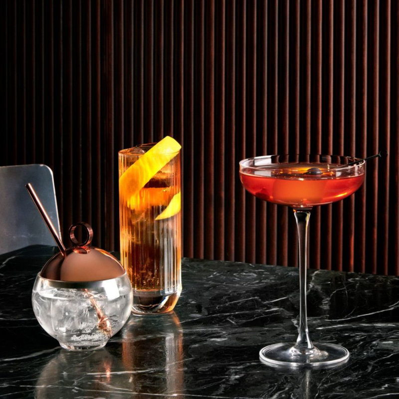 Hepburn Glass Bar Tool Set
