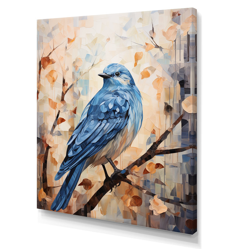 Ambre à plumes - reproduction sur toile, Toile tendue, H 20 po x l 12 po