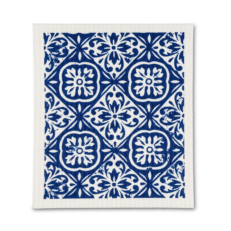Ensemble de 2 linges à carreaux bleus et blancs