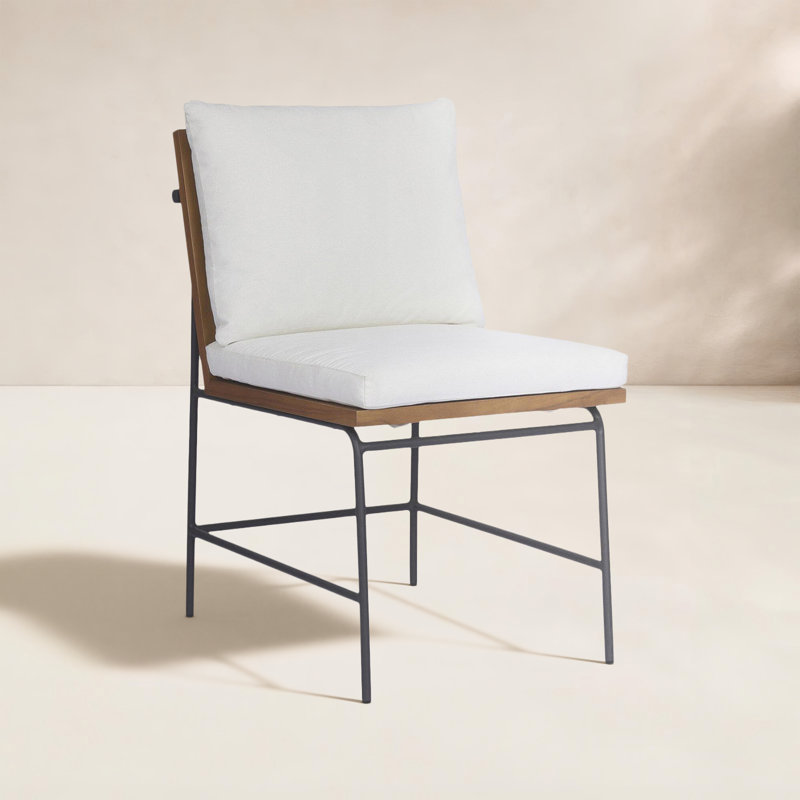 Nabi Outdoor Dining Side Chair, Medium Brown