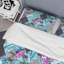 Ensemble de housse de couette patchwork bleu abstrait-1169205824