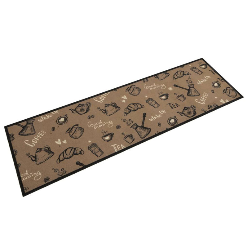Snyderville Kitchen Mat, dark brown, 45 x 150 cm